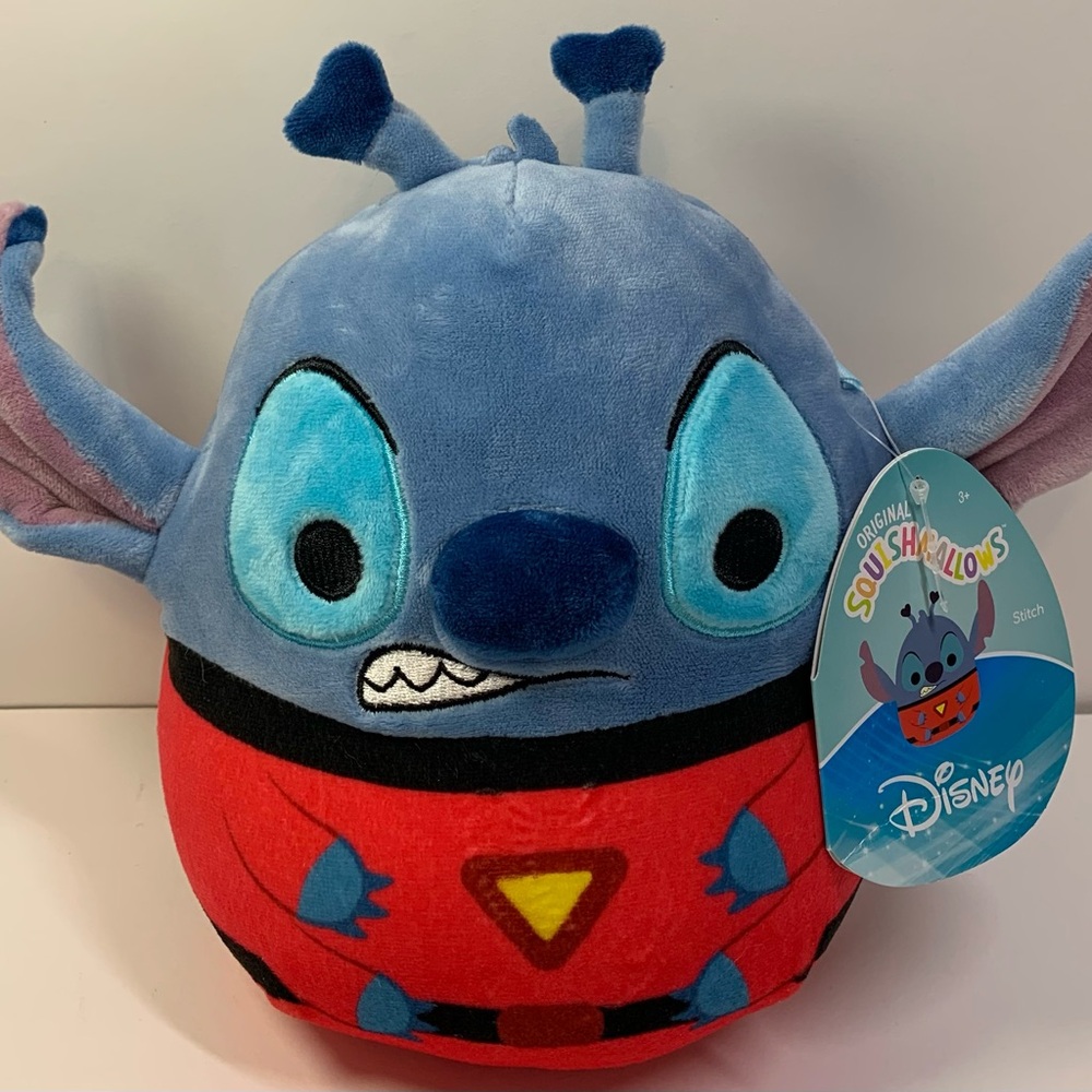 Disney Stitch Squishmallow NWT 8” Alien Red Suit